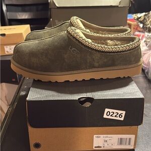UGG Olive Suede Slippers